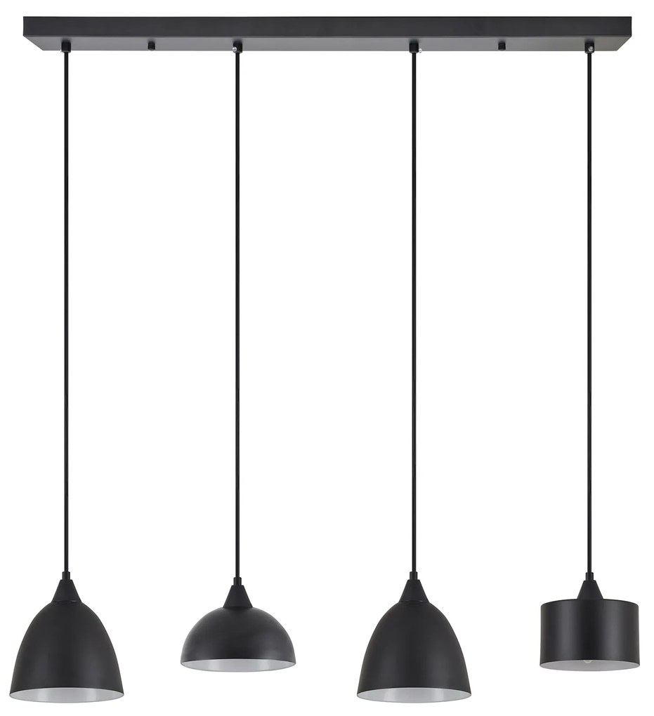 Φωτιστικό Οροφής  SE21-BL-B10-4BL-MS123 ADEPT FLEX Black Metal Shade Pendant+ - 77-8957 - 51W - 100W - 77-8957