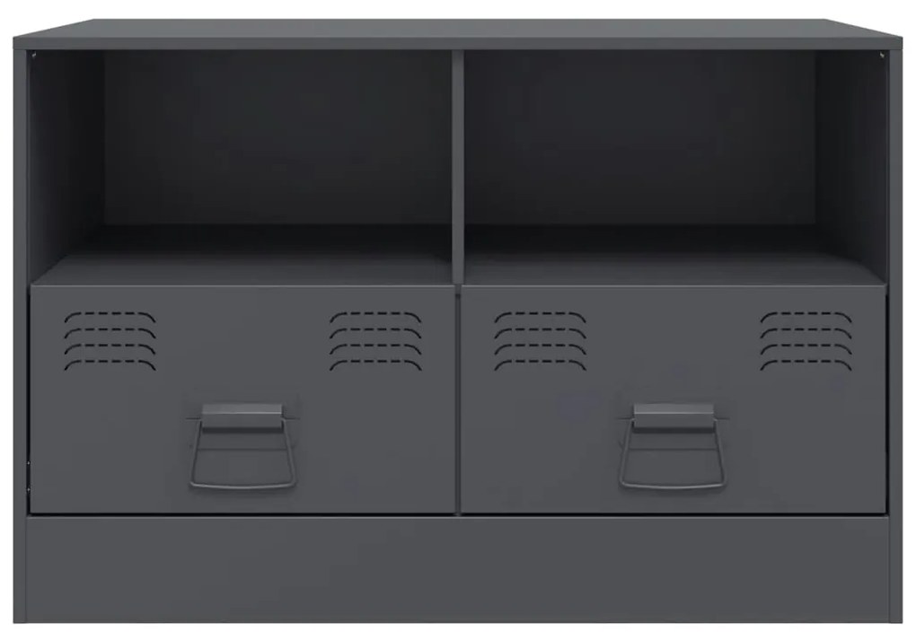 vidaXL Έπιπλο Τηλεόρασης Ανθρακί 67x39x44 εκ. από Χάλυβα