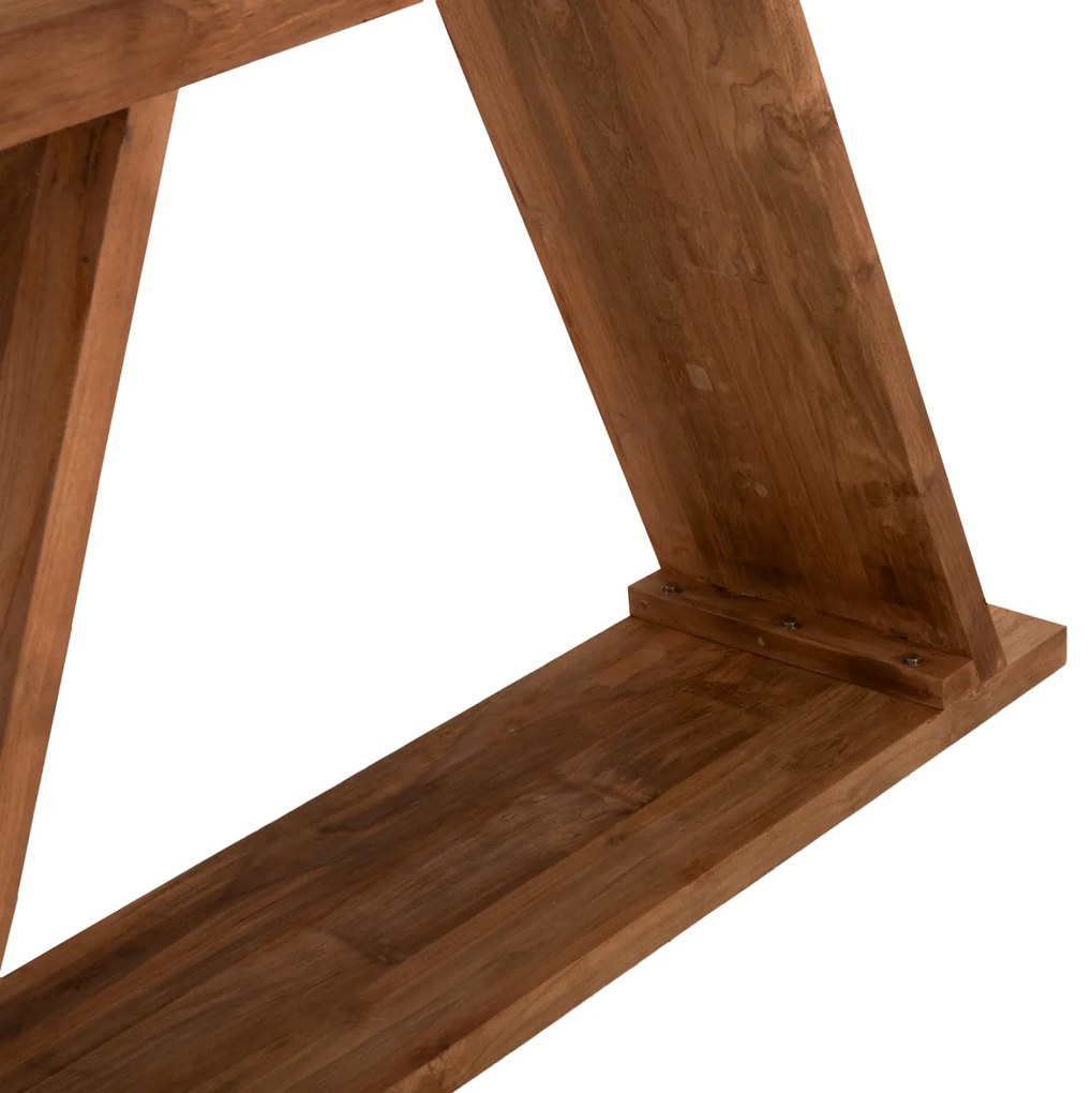 ΚΟΝΣΟΛΑ ΑΠΟ ΞΥΛΟ ΤΕΑΚ ΦΥΣΙΚΟ ΧΡΩΜΑ HM9555 220x50x90Υεκ. (1 Τεμμάχια)