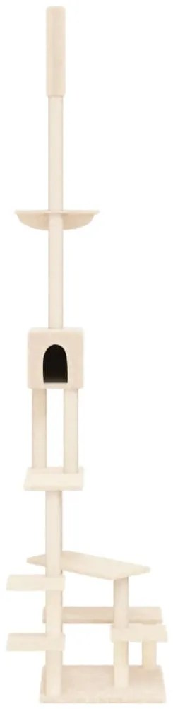 vidaXL Γατόδεντρο Πάτωμα ως Οροφή Κρεμ 268,5 - 294,5 εκ.