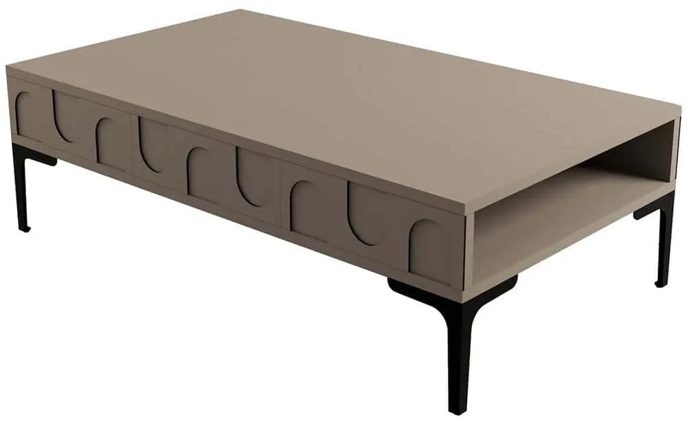 Τραπέζι Σαλονιού Lyon 845HCT5545 105x60x32,6cm Mocha