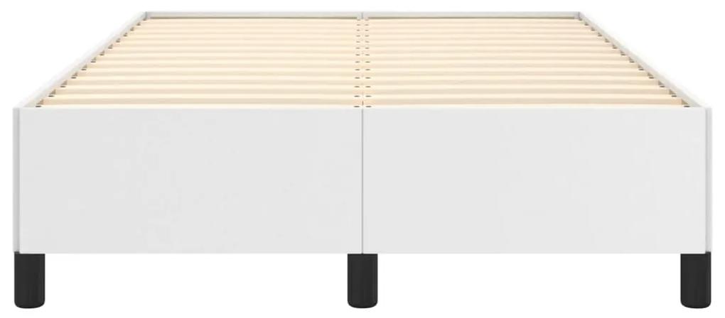 vidaXL Πλαίσιο Κρεβατιού Λευκό 120x190 εκ. από Συνθετικό Δέρμα