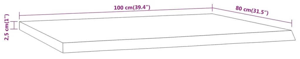 ΕΠΙΦΑΝΕΙΑ ΓΡΑΦΕΙΟΥ ΟΡΘΟΓΩΝΙΑ 100X80X2,5 ΕΚ. ΜΑΣΙΦ ΞΥΛΟ ΑΚΑΚΙΑΣ 370268