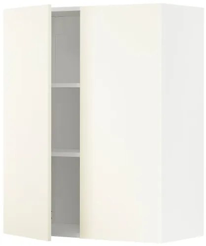 METOD ντουλάπι τοίχου με ράφια/2 πόρτες, 80x100 cm 195.072.64