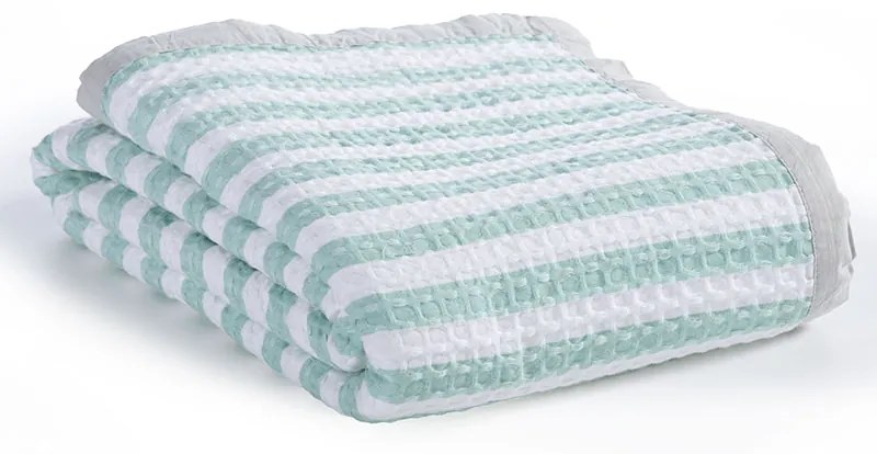 Παιδική Κουβέρτα Happy Stripe Mint 160x240 - Nef-Nef Homeware