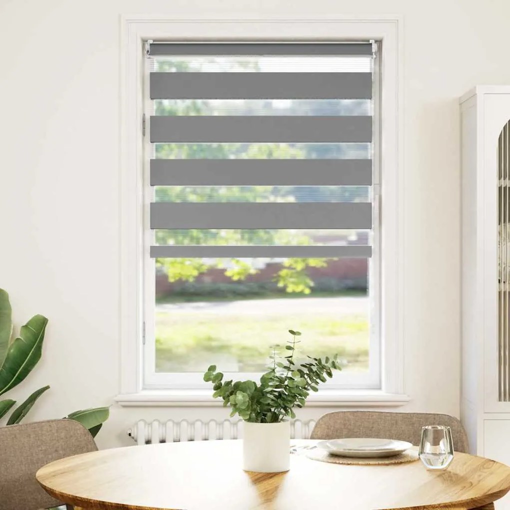 vidaXL Σύστημα Σκίασης Ρόλερ Zebra Γκρι 50 x 100 εκ.