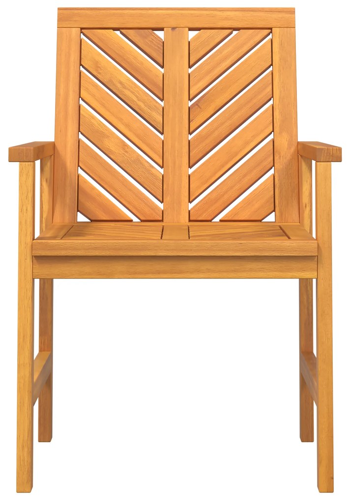 vidaXL Καρέκλες Κήπου 6 pcs Καφέ 59 x 62.5 x 89 εκ Μασίφ ξύλο ακακίας
