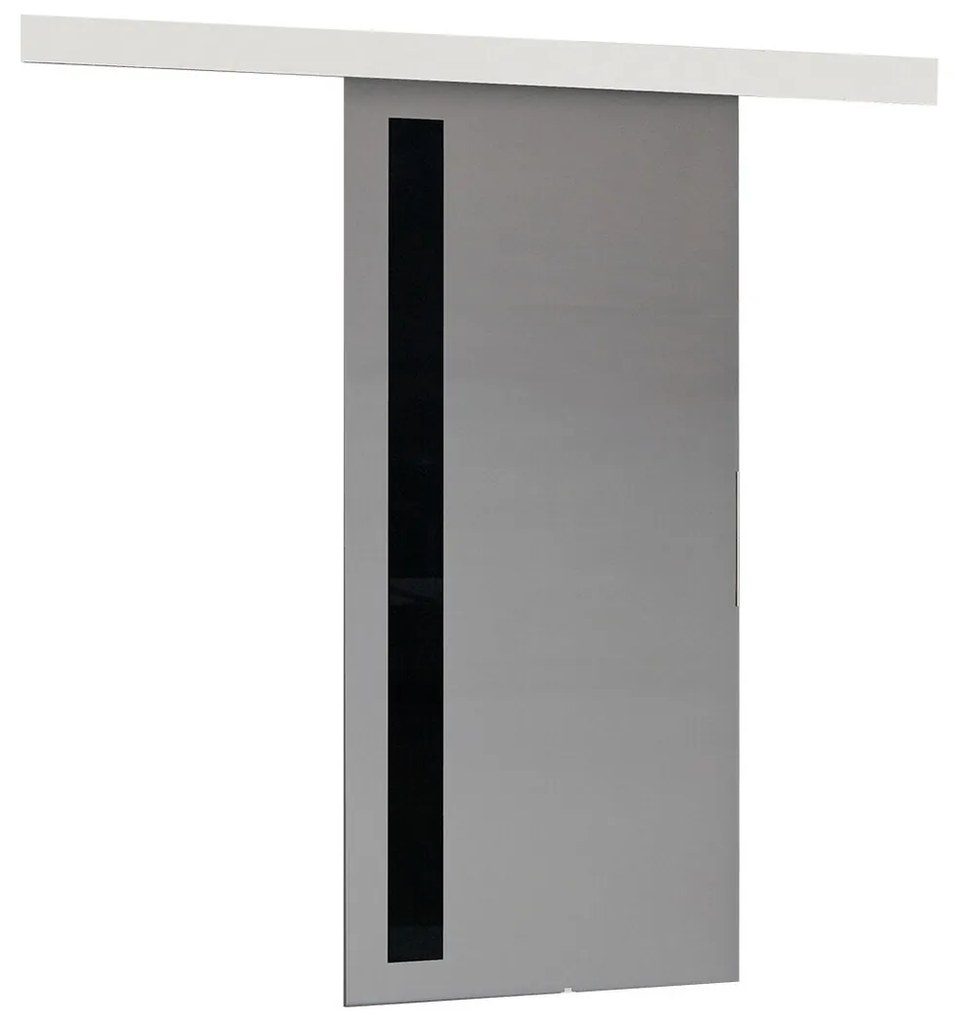 Συρόμενες πόρτες Dover 123, 25 kg, Ανθρακί, Μαύρο, Πλαστικοποιημένη μοριοσανίδα, Γκρι, Αλουμίνιο | Epipla1.gr