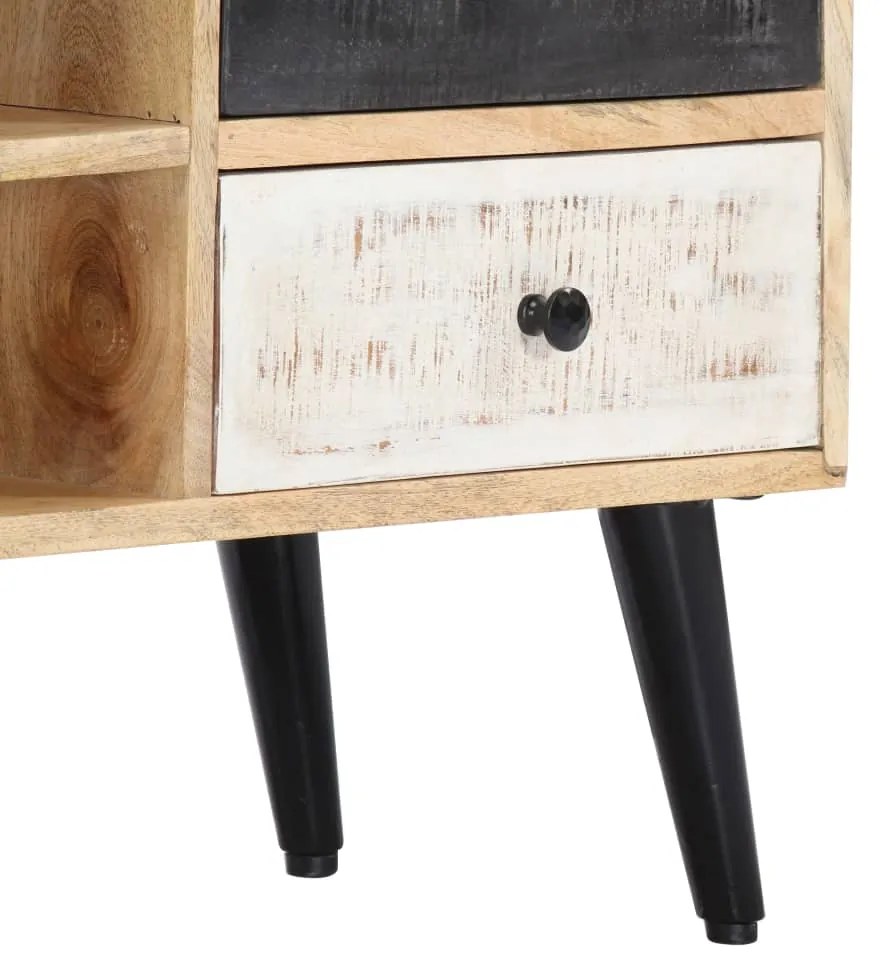vidaXL Έπιπλο Τηλεόρασης 115 x 30 x 47 εκ. από Μασίφ Ξύλο Μάνγκο
