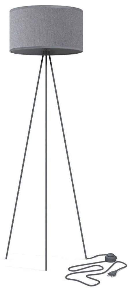 Φωτιστικό Δαπέδου Cadilac 7992 1xE27 max 40W Grey Nowodvorski Metal, Fabric