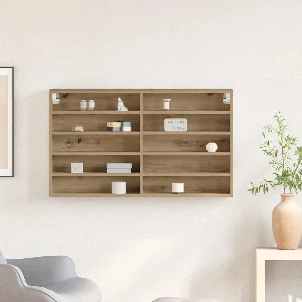 vidaXL Βιτρίνα artisan δρυς 100 x 15 x 58 cm Επεξεργασμένο ξύλο