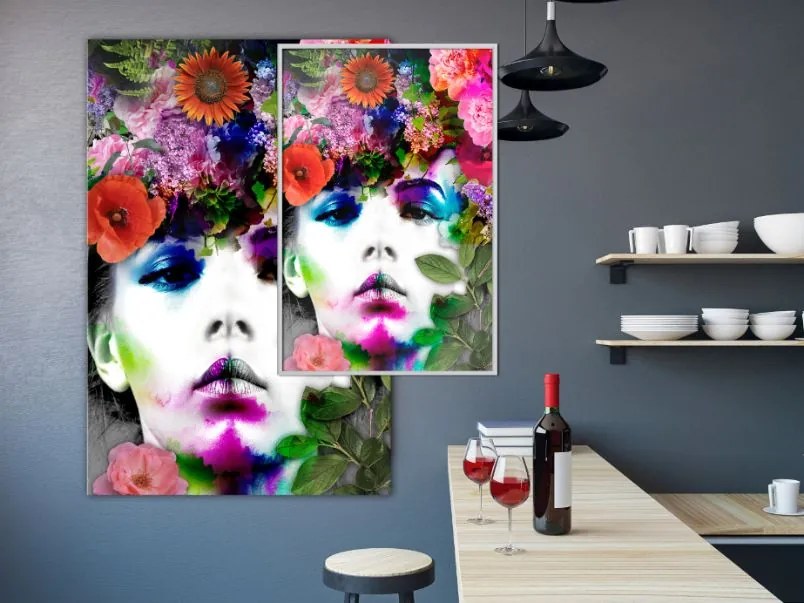 Αφίσα - Flower Coronet - 40x60 - Χρυσό - Χωρίς πασπαρτού