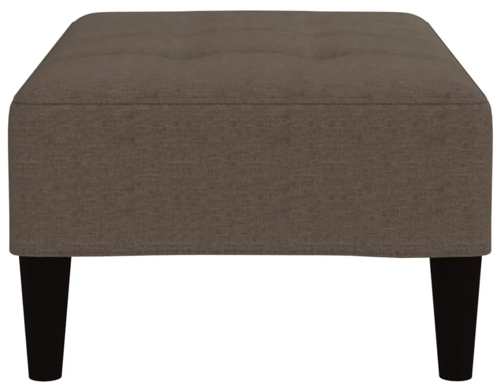 vidaXL Σκαμπό Taupe από Ύφασμα Μικροϊνών