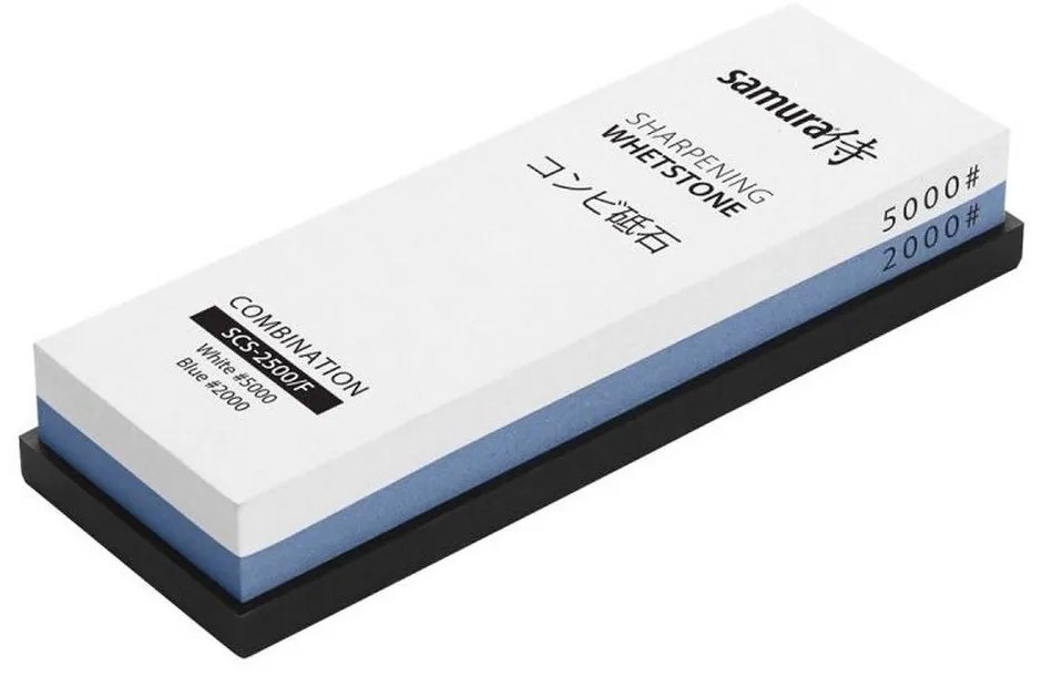 Πέτρα Ακονίσματος 2000/5000 Με Βάση SCS-2500F 18,8x6,7x3,3cm White-Blue Samura Rock