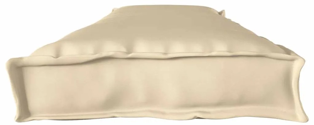 vidaXL Μαξιλάρι παλέτας Μπεζ 180 x 40 x 8 εκ. Ύφασμα Όξφορντ