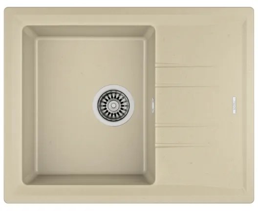 Teka Stone 45 S-TG 1C 1E TopasBeige Ένθετος Γρανιτένιος Νεροχύτης 45cm