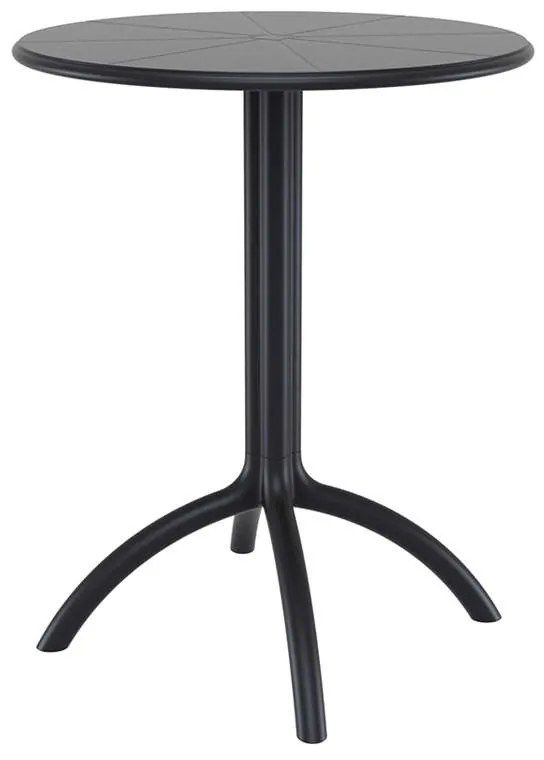 SIESTA OCTOPUS Φ60Χ75εκ.BLACK ΤΡΑΠΕΖΙ ΠΟΛ/ΝΙΟΥ Φ60X75εκ.20.0167