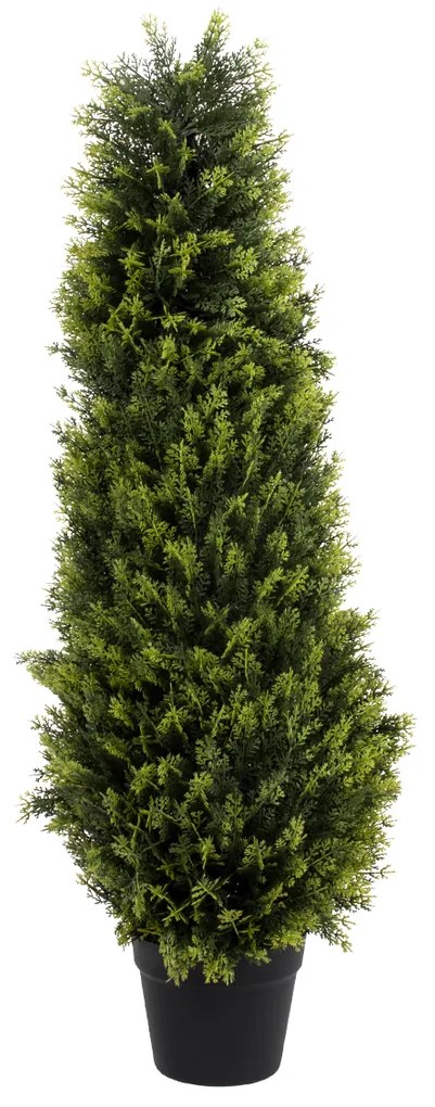 GloboStar® Artificial Garden CYPRESSUS SEMPERVIRENS 20393 Τεχνητό Διακοσμητικό Φυτό Μεσογειακό Κυπαρίσσι Υ90cm