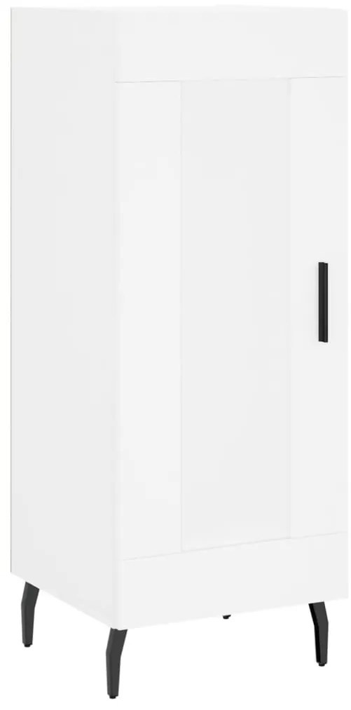 vidaXL Ντουλάπι Λευκό 34,5 x 34 x 180 εκ. από Επεξεργασμένο Ξύλο