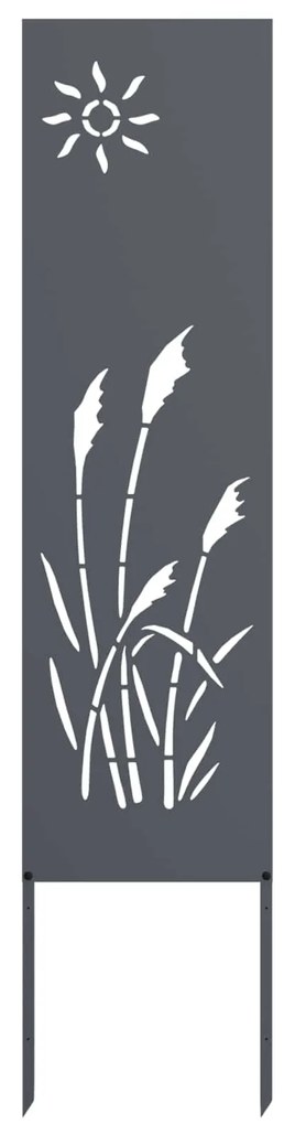 Οθόνη Ιδιωτικότητας Κήπου Μαιανδρικό σχέδιο Ανθρακί 32 χ 140 εκ