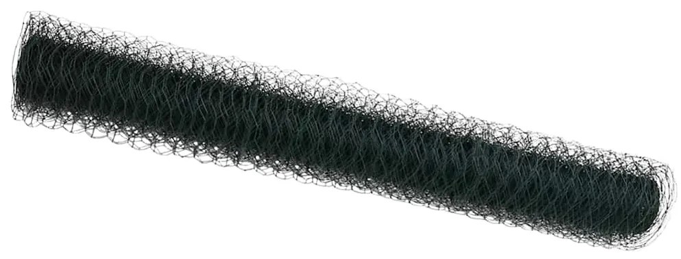 vidaXL Φράχτης Εξαγώνου Πράσινο 1 x 10 m PVC