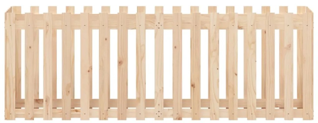 vidaXL Ζαρντινιέρα Υπερυψωμένη Σχ Φράχτη 200 x 50 x 70 εκ. Μασίφ Πεύκο