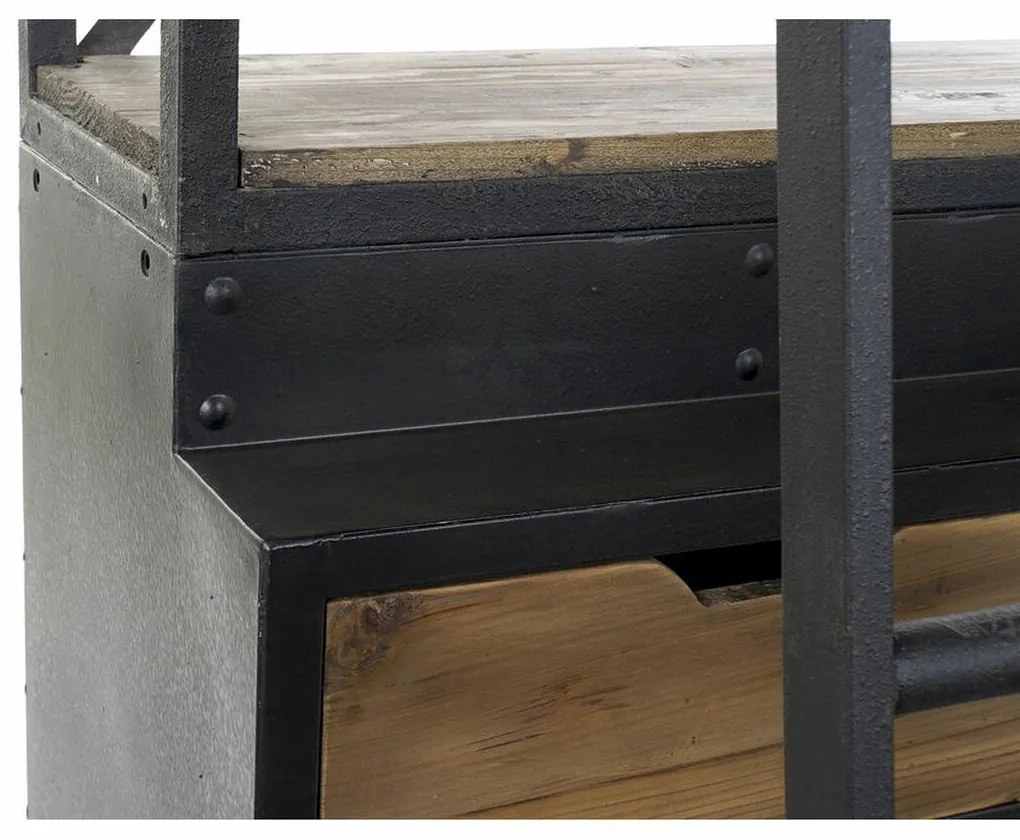 Βιβλιοπωλείο DKD Home Decor Μέταλλο Αλουμίνιο Τζίντζερ (160 x 45 x 243 cm)