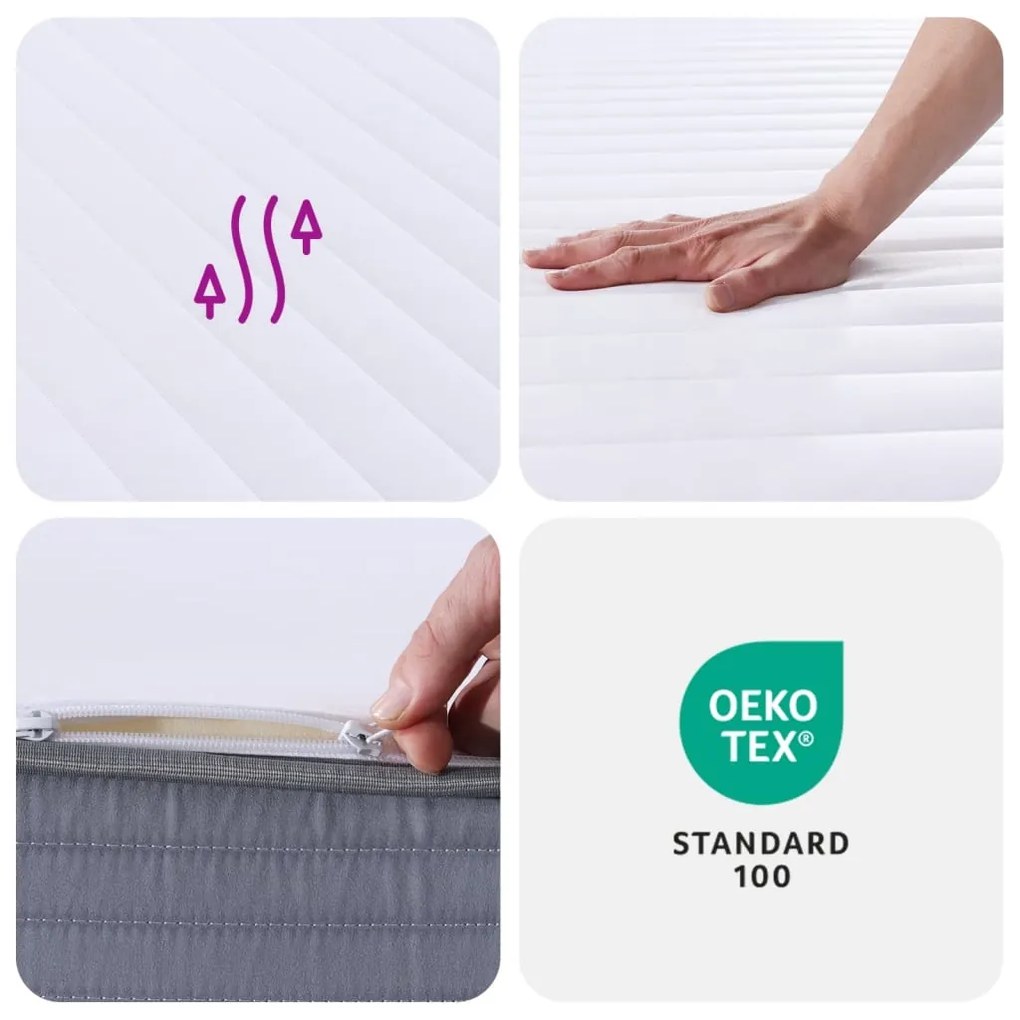 Στρώμα Αφρού Medium Soft 120x200 εκ. - Λευκό