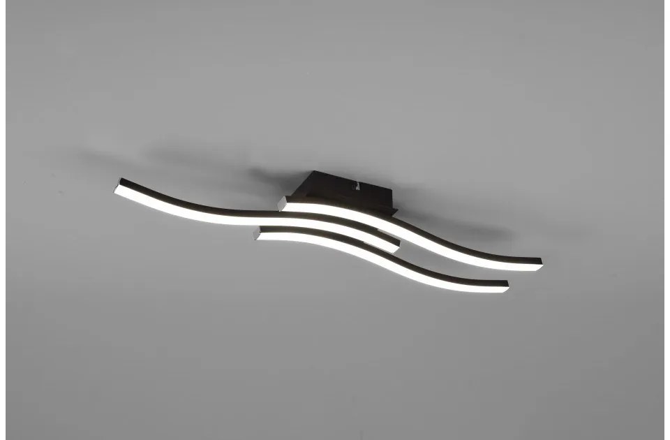 Πλαφονιέρα Φωτιστικό Οροφής 3xLED 5W 4000Κ Route Trio Lighting-R62473432-Μαύρο R62473432