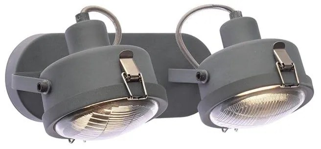 Φωτιστικό Οροφής - Σποτ AR1722W31G 2ΧGU10 31X12X19 Grey Aca Decor Metal