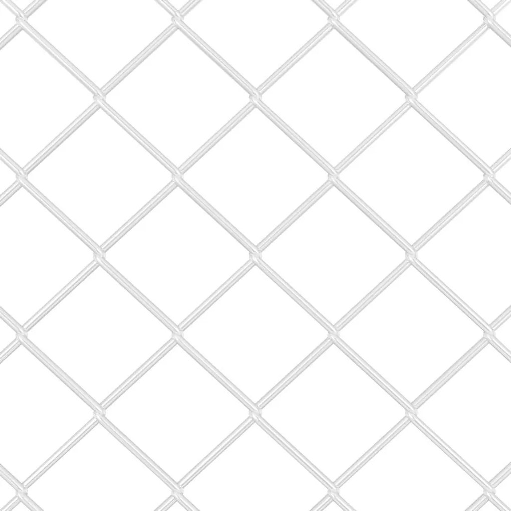 vidaXL Στύλος Περιφράξεων Ασημί 10 x 0,4 μ (60 x 60 χιλιοστά πλέγμα)