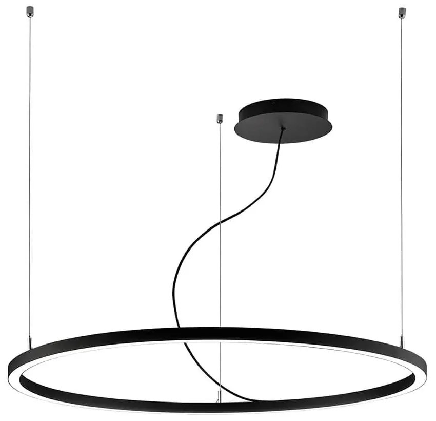 Φωτιστικό Οροφής Led Verdi 4224200 D1270 Black Viokef Μέταλλο
