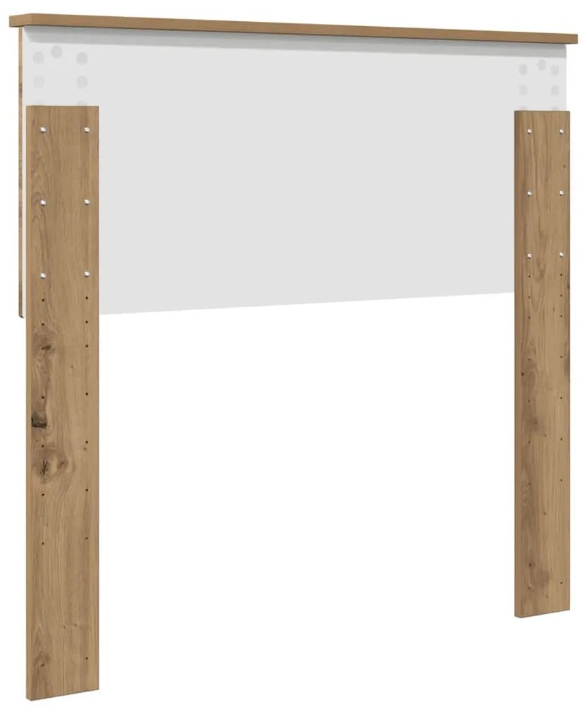 vidaXL Κεφαλάρι με κεφαλάρι Artisan Oak 100 cm Επεξεργασμένο ξύλο