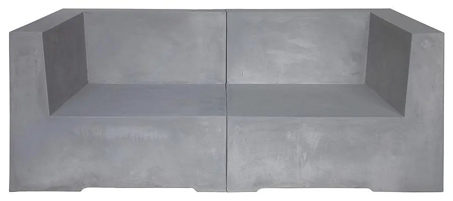 Kαναπές Διθέσιος CONCRETE Γκρι Τσιμέντο 166x81x65cm
