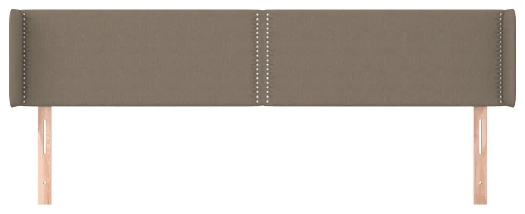 vidaXL Κεφαλάρι με Πτερύγια Taupe 203x16x78/88 εκ. Υφασμάτινο