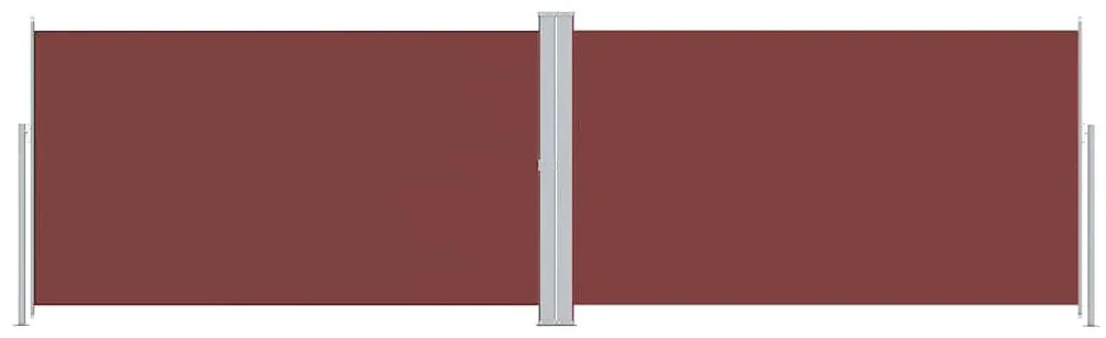 vidaXL Σκίαστρο Πλαϊνό Συρόμενο Καφέ 180 x 600 εκ.