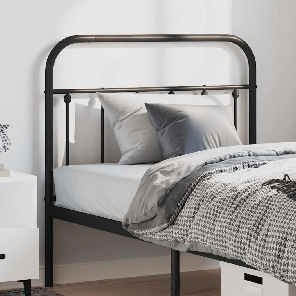 vidaXL Κεφαλάρι Μαύρο 100 εκ. Μεταλλικό