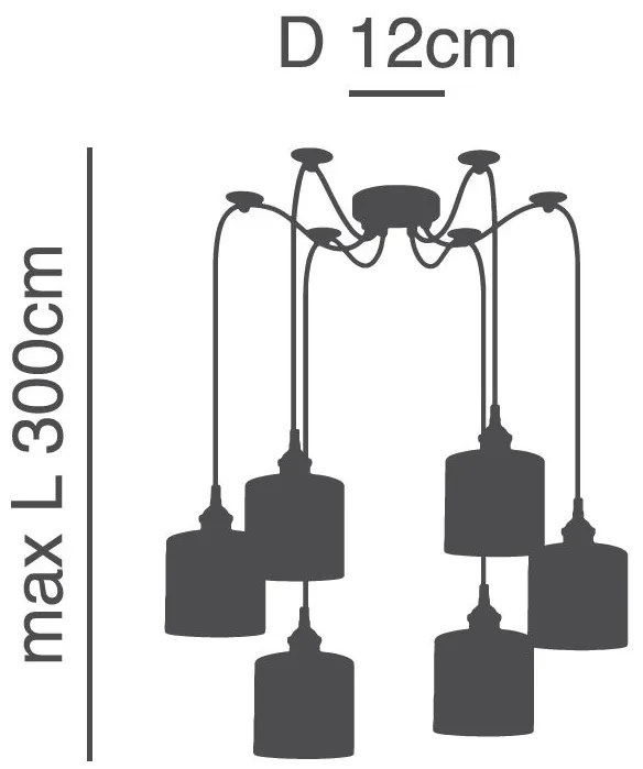 Φωτιστικό Οροφής SE21-BL-B10-BL6-SH3 ADEPT PENDANT Brown Shade Pendant+ - 51W - 100W - 77-8740