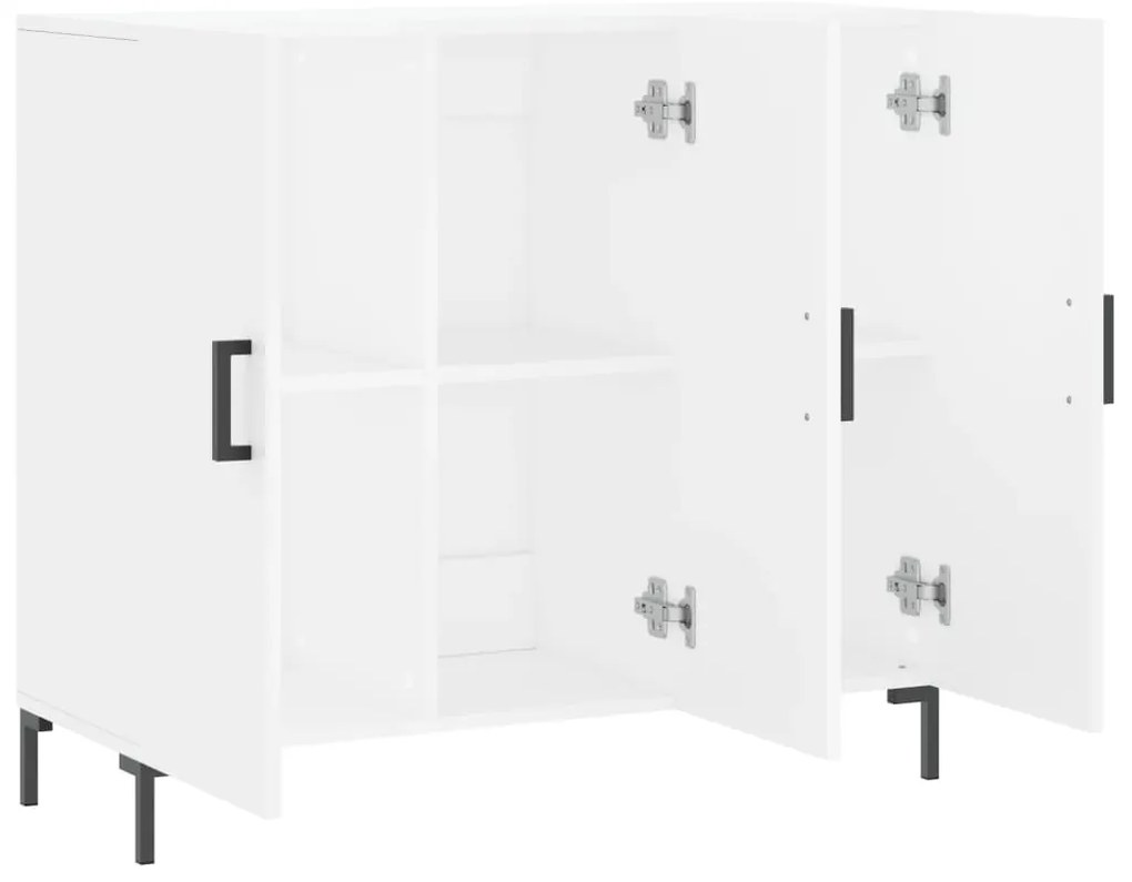 vidaXL Μπουφές Λευκός 90 x 34 x 80 εκ. από Επεξεργασμένο Ξύλο