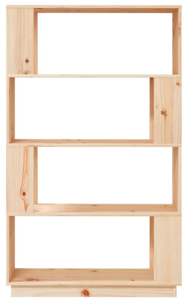 vidaXL Βιβλιοθήκη/Διαχωριστικό Χώρου 80x25x132 εκ. Μασίφ Ξύλο Πεύκου