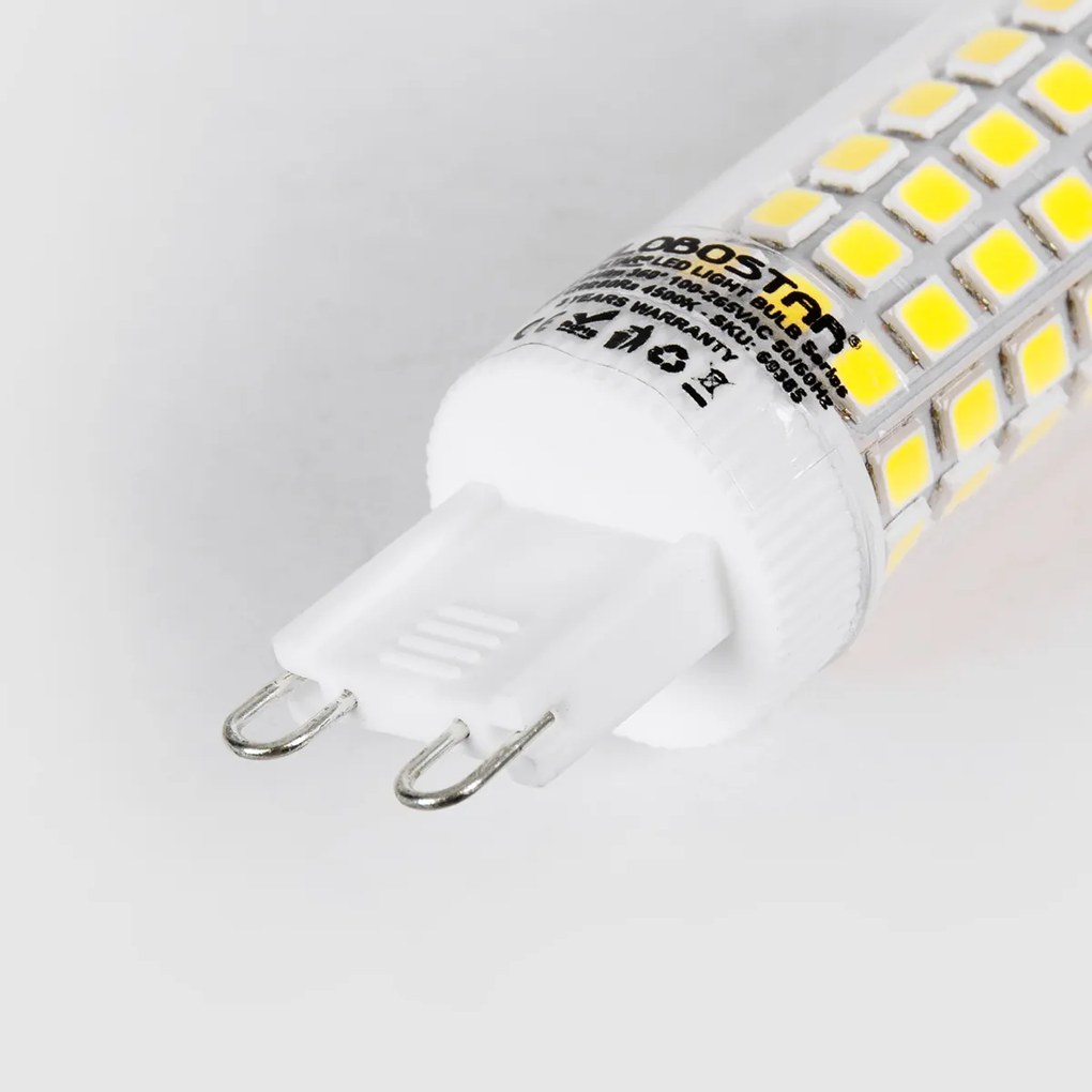 GloboStar 60384 Λάμπα LED G9 6W 876lm 360° AC 220-240V IP20 Φ1.86 x Υ6.8cm Ψυχρό Λευκό 6000K - 3 Years Warranty - 60384