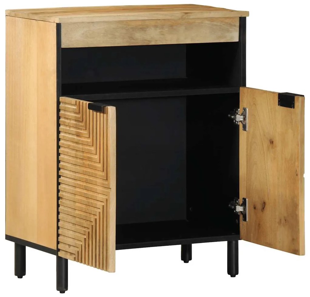 vidaXL Sideboard καφέ 60x33x75 cm μασίφ ξύλο Mango