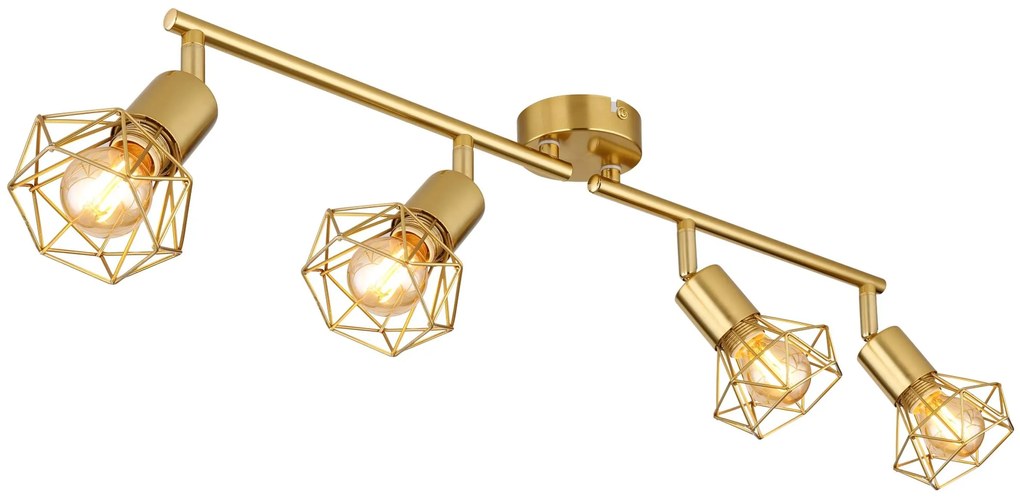 Φωτιστικό Σποτ Globo Lighting XARA I 54802GB-4 GOLD