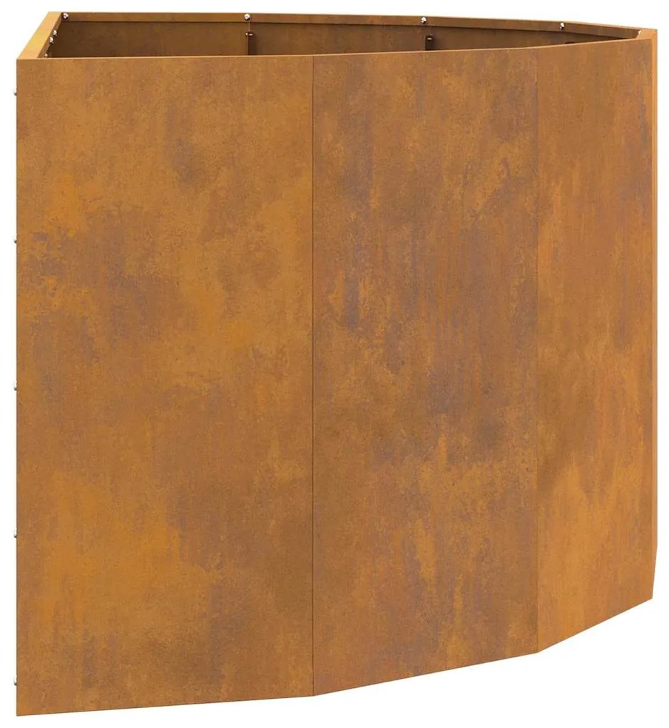 vidaXL Γλάστρα Σκ rusty 120 x 60 x 50 εκ. Ατσάλι Σκληρυθέν στον Αέρα