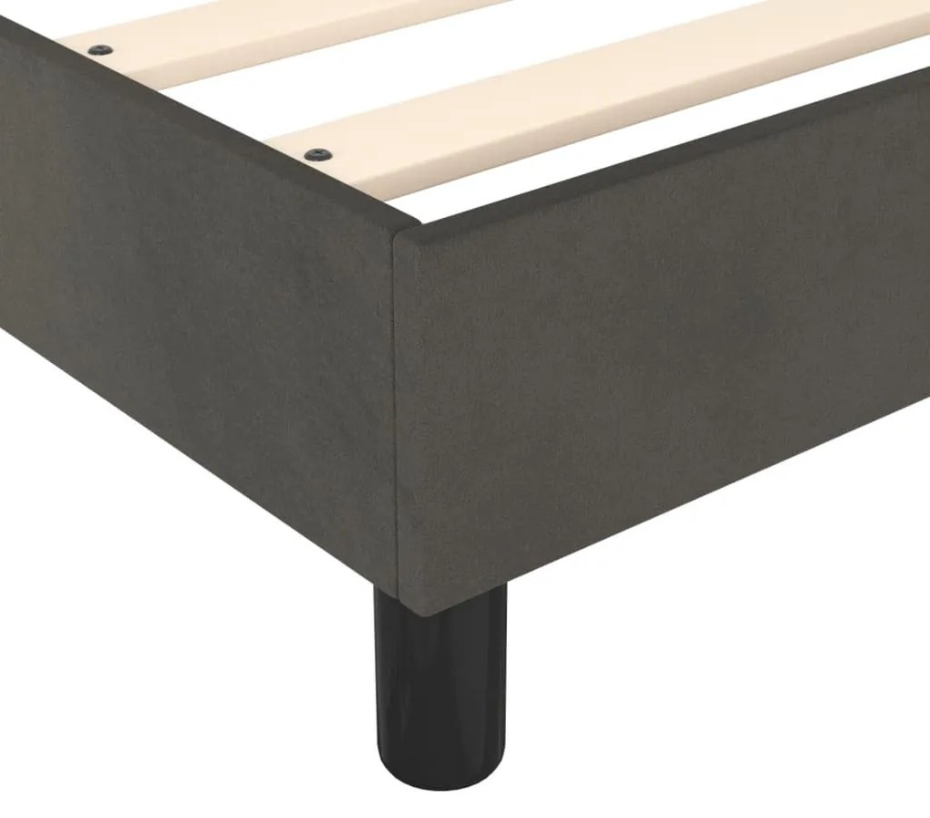 ΠΛΑΙΣΙΟ ΚΡΕΒΑΤΙΟΥ BOXSPRING ΣΚΟΥΡΟ ΓΚΡΙ 180X200 ΕΚ. ΒΕΛΟΥΔΙΝΟ 3121133