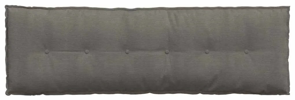 vidaXL Μαξιλάρι Πλάτης Ανοιχτό γκρι 160 x 50 cm Υφασμάτινο Κορντουρά