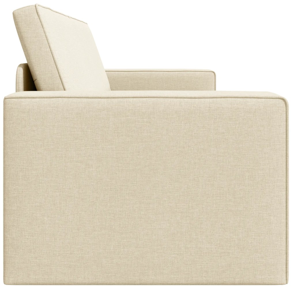 vidaXL Καναπές Κρεβάτι 2-σε-1 Κρεμ 245x150x60.5 εκ Ύφασμα