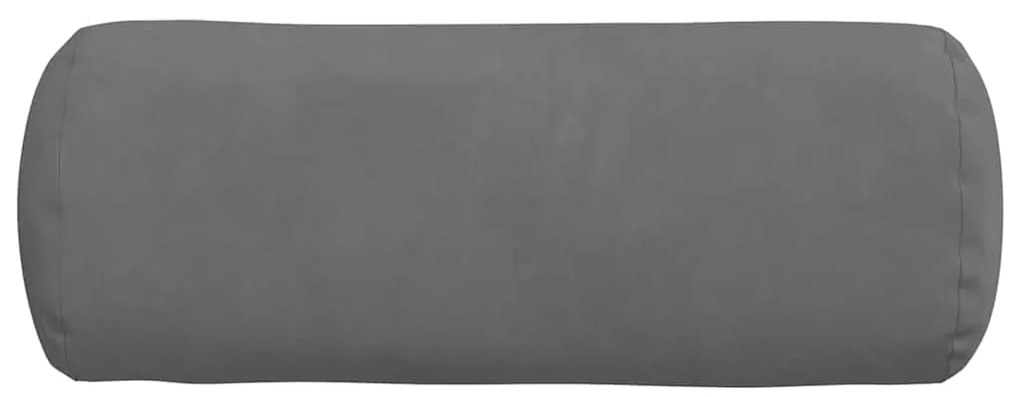 vidaXL Μαξιλάρια Στήριγμα 2 pcs Σκούρο Γκρι Ø 15 x 40 εκ