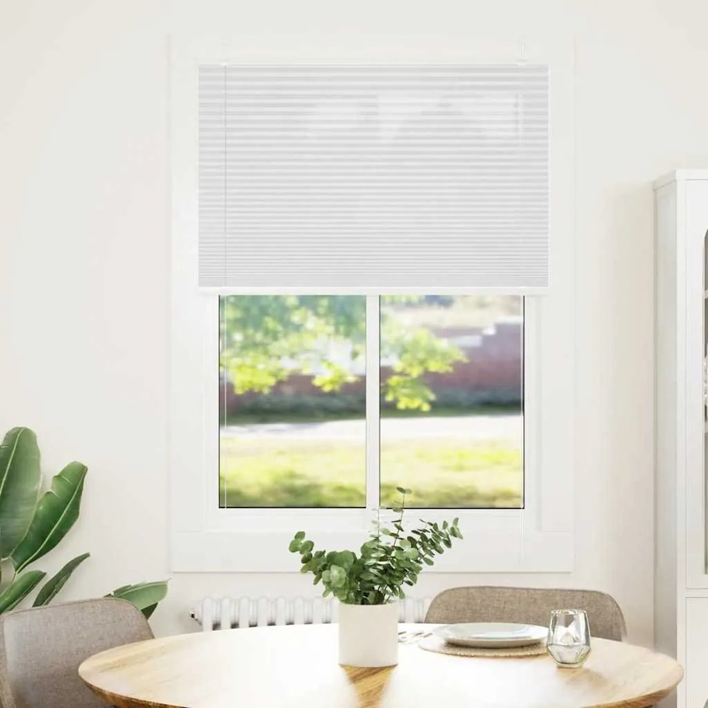 Πλισέ περσίδα Λευκό 100x150 cm Πλάτος υφάσματος 99,4 cm - Λευκό