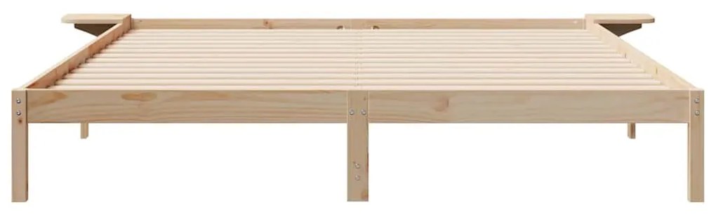 vidaXL Κρεβατοκάμαρα με Πλαϊνά Τραπέζια Φυσικό 180 x 220 εκ.